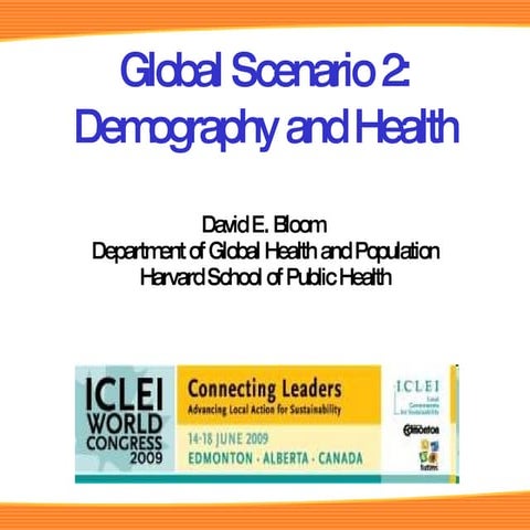 Demography and Health (ICLEI World Congress 2009)