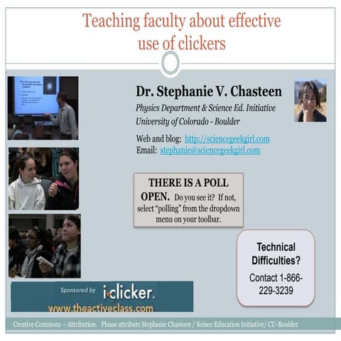 Teaching faculty about effective clicker use