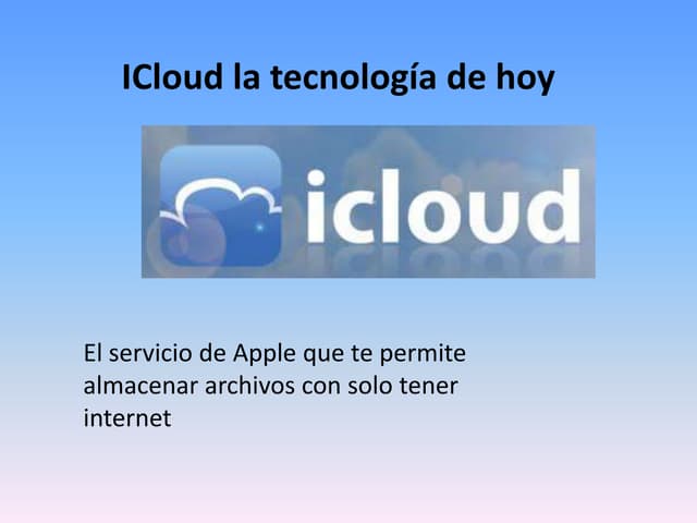I cloud La tecnología de hoy