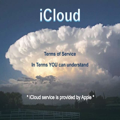 iCloud Terms of Service