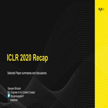 ICLR 2020 Recap