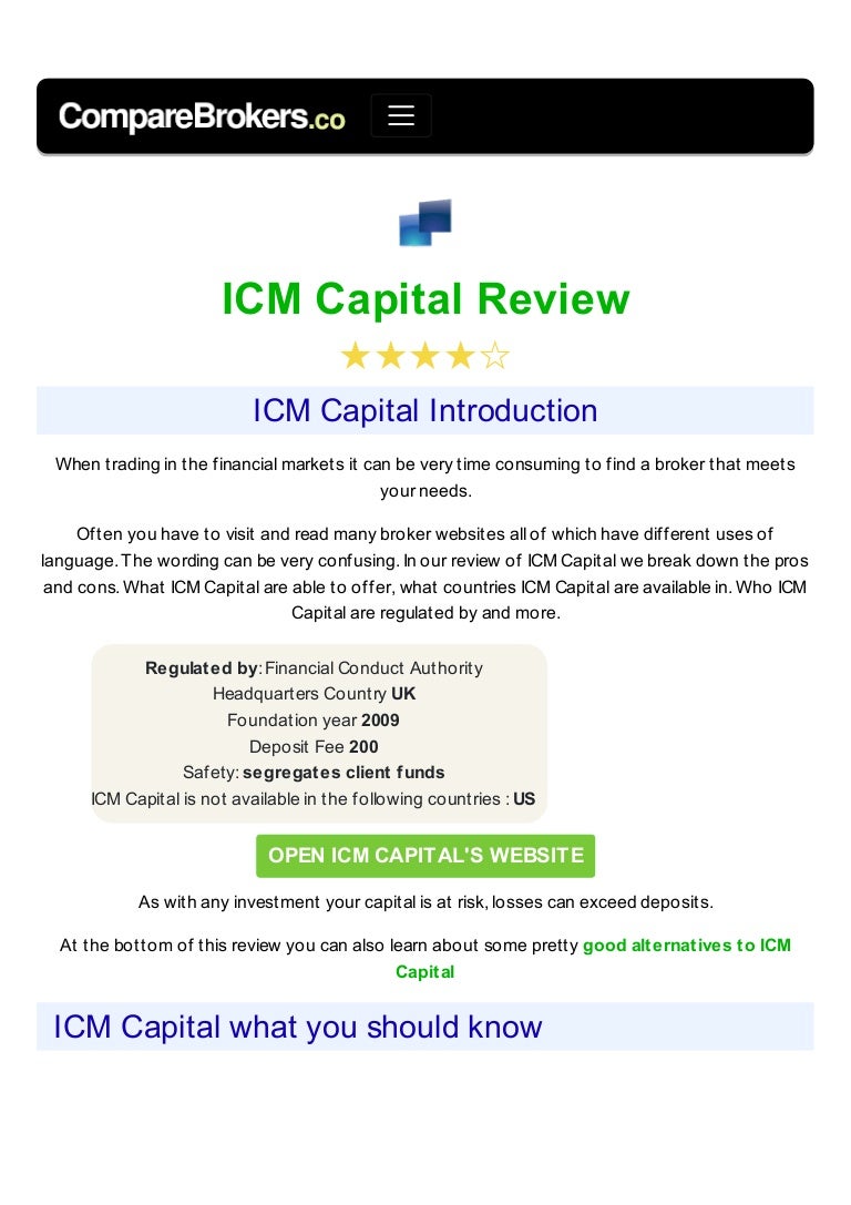 Icm brokers review