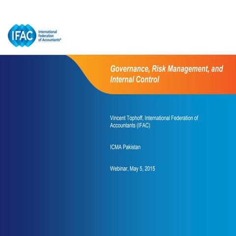 Governance, Risk Management, and Internal Control