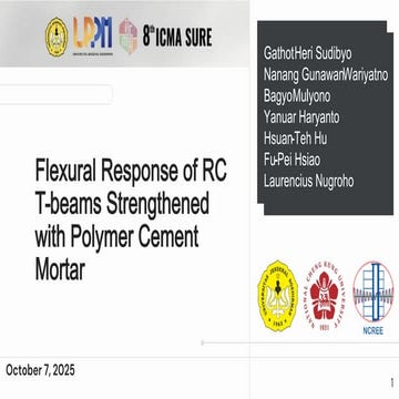 Flexural Response and Strengthening of RC T-beams Using Polymer Cement ...