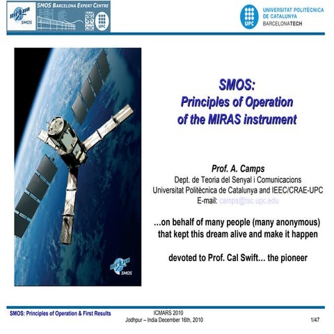 MIRAS: the instrument aboard SMOS