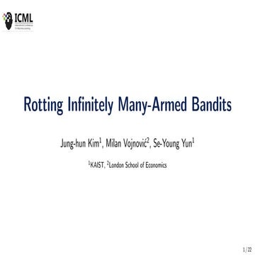 Rotting Infinitely Many-Armed Bandits
