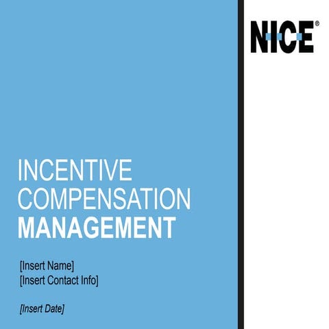 Incentive Compensation Management pitch deck