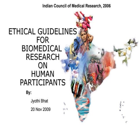 ETHICAL GUIDELINES FOR BIOMEDICAL RESEARCH ON HUMAN PARTICIPANTS