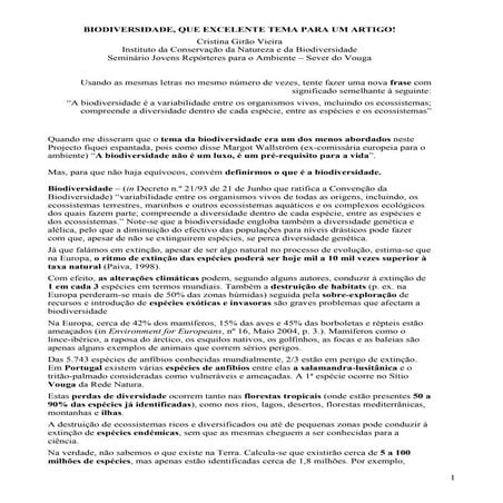 I C N B  J R A  Biodiversidade1