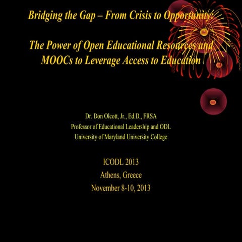 Bridging the Gap: The Power of Open Educational Resources and MOOCs to Levera...