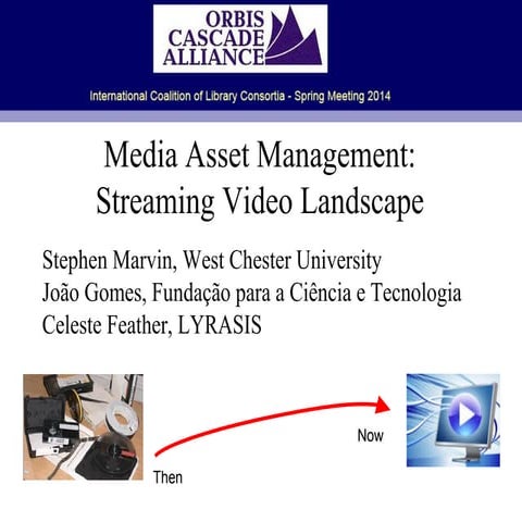 Media Asset Management: Streaming Video Landscape | PPT