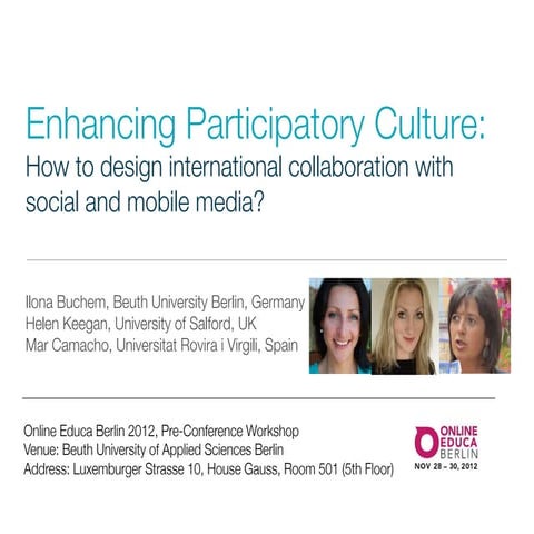 Enhancing Participatory Culture: How to design international collaboration wi...