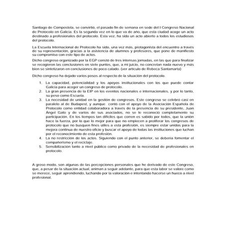 Lucía Outeiral, Leonor Santamaría, I Congreso Nacional Galicia 