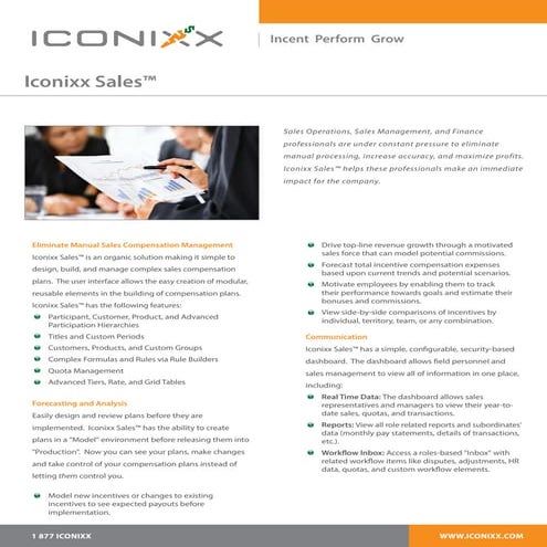 Iconixx sales Whitepaper
