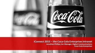 iConnect 2015 – the Coca Cola Enterprises intranet