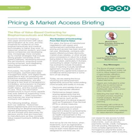 The Rise of Value-Based Contracting for Biopharmaceuticals and Medical Techno...