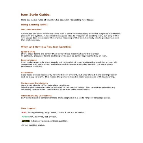 Icon style guide - Sivaprasath Selvaraj