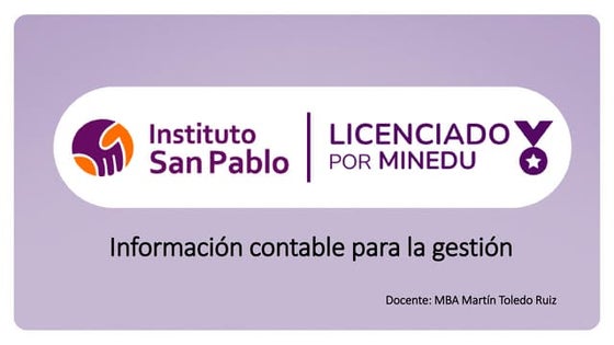 Información contable para la gestión de administración