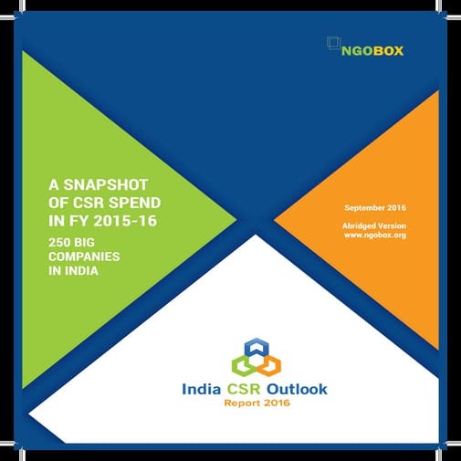 India CSR Outlook Report 2016-NGOBOX