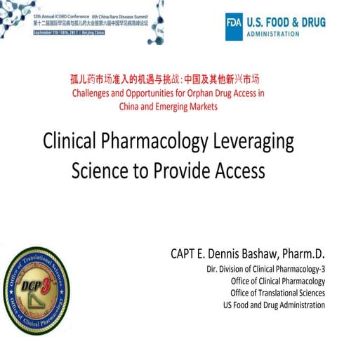 Clinical Pharmacology: Leveraging Science to Provide Access