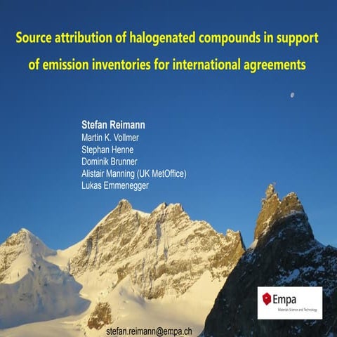 Source attribution of halogenated compounds in support of emission inventorie...