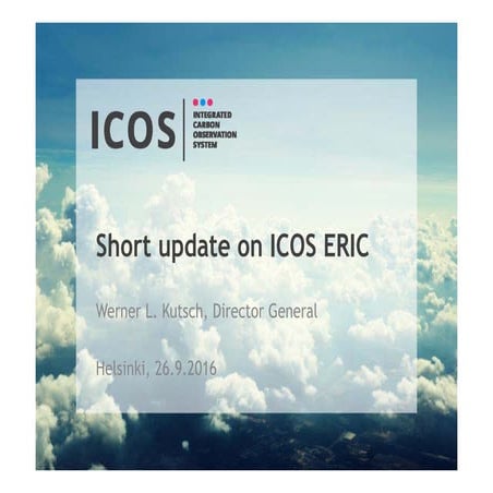 Short Update on ICOS ERIC