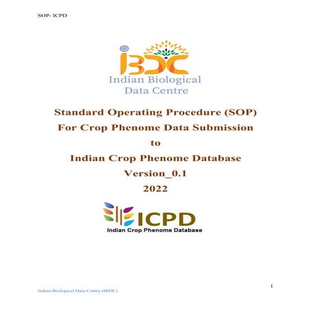 Indian Metabolome Data Archive (IMDA) SOP | PDF
