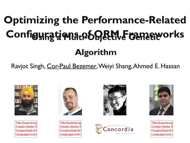 Optimizing the Performance-Related ...