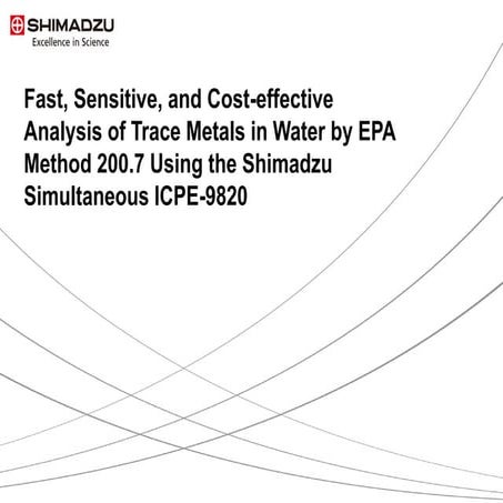 Fast, Sensitive, and Cost-effective Analysis of Trace Metals in Water by EPA ...