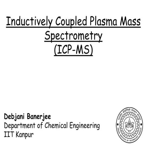 ICMPS READING MATERIAL MSC ANALYTICAL CHEMISTRY