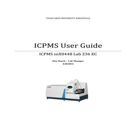 X-Series ICPMS User Guide
