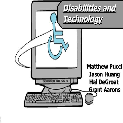 Assistive Technology Options for computer users with disabilities | PPTX