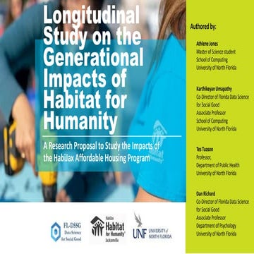Longitudinal Study on the Generational Impacts of Habitat for Humanity: A Research Proposal