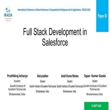 Icra Of The Full Stack Web Development Ppt Presentation Pptx