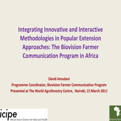 Farmer Communication Programme in Africa