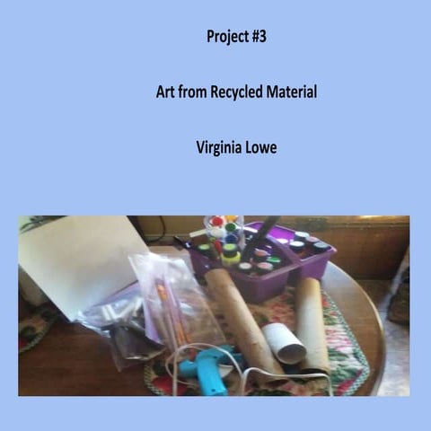 Michelle Reader - Sculptures from recycled and unusual materials | PPTX