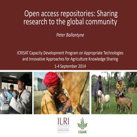 Open access repositories: Sharing research to the global community