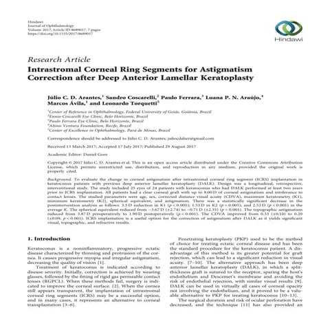 Ferrara Ring after DALK