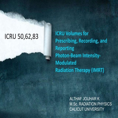 Icru 50,62,83 volume deliniation