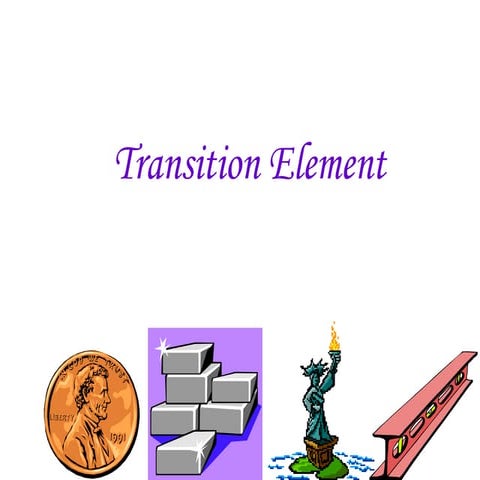 Transition elements | PPTX