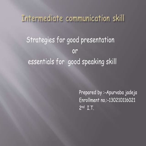 Ics presentation skill