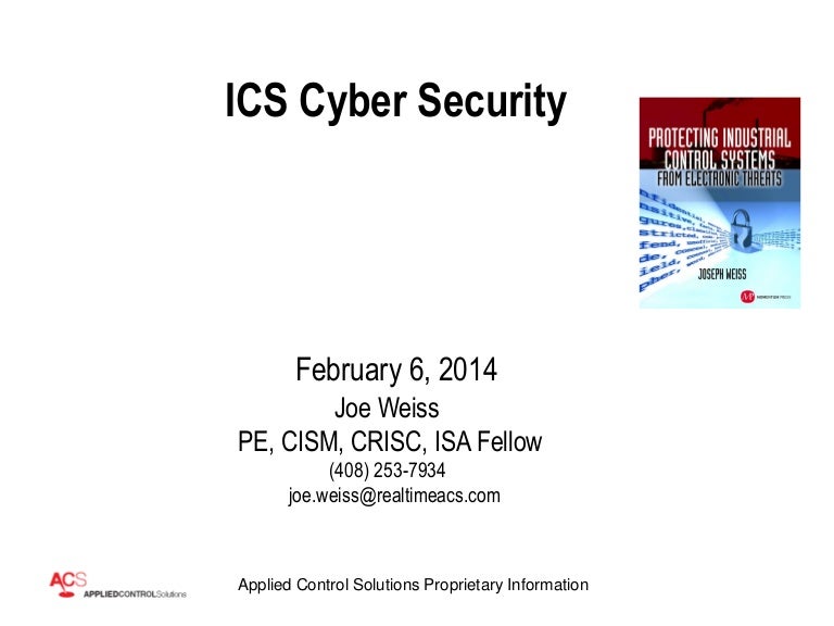 ICS Cyber Security Presentation