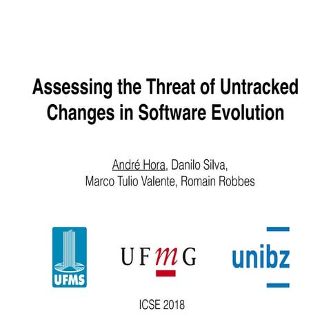 Assessing the Threat of Untracked Changes in Software Evolution (ICSE 2018)
