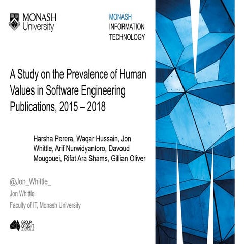Human Values in Software Engineering