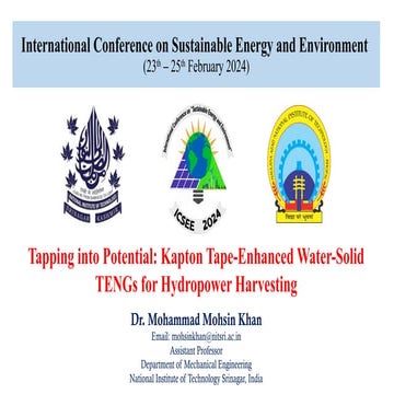 A simple, low-cost, eco-friendly water–solid TENG