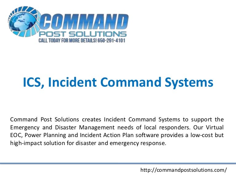 Ics, incident command systems commandpostsolutions.com