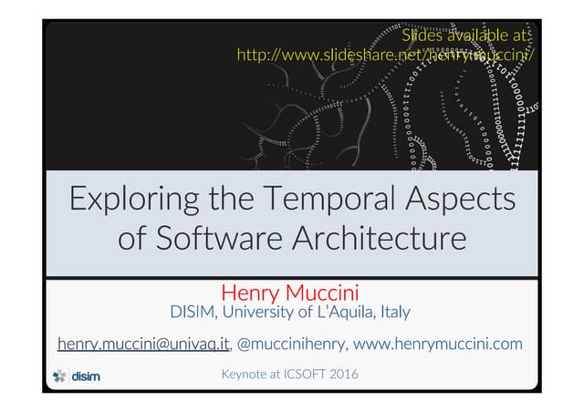 Exploring the Temporal Aspects of Software Architecture