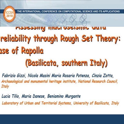 Assessing macroseismic data -