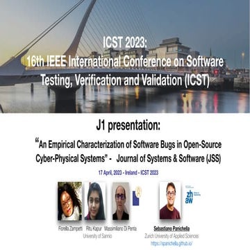 An Empirical Characterization of Software Bugs in Open-Source Cyber-Physical ...