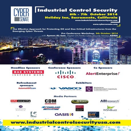 Industrial Control Security USA Sacramento California Oct 6/7